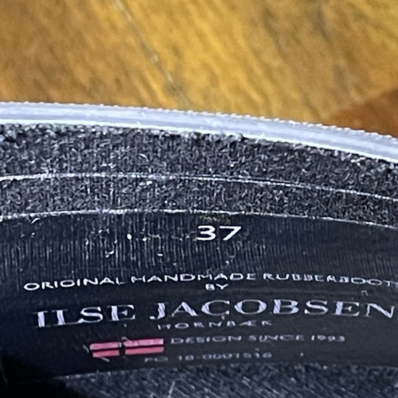 Ilse Jacobsen ankle rain boot black and white - Picture 9 of 9